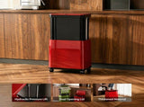 Hydraulic Lift Trash Bin with Adjustable Height 4670cm 20L Capacity & 360&deg Wheels, Space-Saving V1107-CS-YISEE41