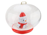 Xmas Inflatable Ornament Ball 23.6 Inch PVC LED Light Up Xmas Snowmen Blow Up Ball Outdoor V1294-YM0901-3111240281611