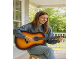 38" Full Size Acoustic Guitar Beginner Wooden Guitar for Adults & Teens V63-953381
