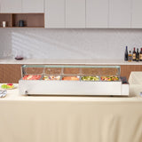 VEVOR Commercial Electric Food Warmer Countertop Buffet 5*8Qt with Glass Shield V952-SYSPBWQBLZK5C1L71V3