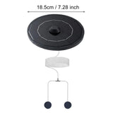 Solar-Powered Aquarium Air Pump with 2000mAh Backup Battery, Dual Outlets for Fish Tank, Pond & V1341-ZY-9SV8J3MK-BLACK