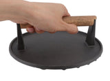 Cast Iron Grill Press Round Heavy Duty 3 Lbs Prevent Scalding Burger Press with Handle for Kitchen V1294-YM0523-3118220068911