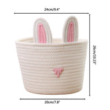 Cute Rabbit Basket Easter Bunny Ear Storage Bag Portable Candy Bag for Storing Cosmetics and Snacks V1294-YM0523-10335584