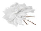 Feather Table Lamp USB Rechargeable Ostrich Feather Desk Light with Gold Tripod for Bedroom 40Pcs V1294-YM0521-3119230059511