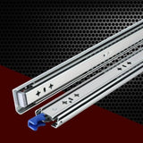 Giantz 2x Drawer Slides Heavy Duty Full Extension Locking 1150-2300mm Length DS-53MM-1150-SI