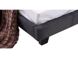 Single Linen Fabric Bed Frame Grey V63-800707