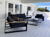 5 Seater Grandeur Lounge Suite Charcoal Grey V264-OTF-545A-DGR-6PC