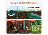 Garden Stakes, 25 Pack, 1800 mm, Plastic Coated Metal Tomato Stakes, Garden Sticks for Plants V952-ZWZCHYZ18M118QM4M001V0