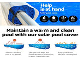 Aquabuddy Pool Cover 500 Micron 7x4m Silver Swimming Pool Solar Blanket 5.5m Roller PC-70X40-L-DX-BL-ROLLER