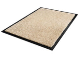 EQUIPMED 60x85cm Non-Slip Indoor Rug Floor Mat Beige, Poly Fiber Cut Loop Pile, High Density Base, V219-STAMATEQ96BA