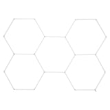 VEVOR Hexagon Garage Lights, 26400LM, 6500K 5 Grid Systems Honeycomb Hexagonal Garage LED Lights, V952-PJXCKDBS5G26FMEPWV3
