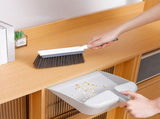 Dustpan and Broom Set Small, Mini Handheld Dustpan and Brush Combo, Handheld Angle Broom and Dustpan V1369-AZ3-W-09682
