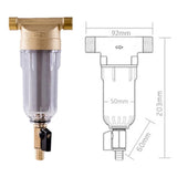 Reusable Sediment Water Filter Pre-Filter for Well Water Pipes V1263-JX-4597