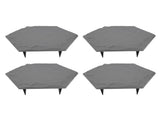 4pcs Stepping Stones Outdoor with 24pcs Ground Stakes Weather Resistant Decorative Stone for Garden V1294-YM0901-3111240178912