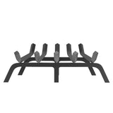 Fireplace Log Grate, 609.6mm Heavy Duty Fireplace Grate with 6 Support Legs, 19.05mm Solid V952-ZTXYMP34X3424Y84PV0