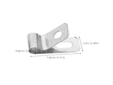 HOOWIFFY 100Pcs Stainless Steel Metal Wire Fence Clips for Quick and Easy Installation Fixing V1189-WXFWAL-20260326-02557