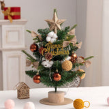 mini desktop Christmas tree, flocked pink Christmas tree, Christmas tree set, Christmas decorations, V1106-128-84940-CHR-3