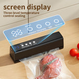 **1pc white Portable Wireless Vacuum SealerUSB Charging Compact Design, One-Touch Sealing for V1102-ZKFKJ001
