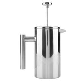 Double Walled Stainless Steel Coffee Maker French Press Tea Pot with Filter V1294-YM0727-JY11375-02