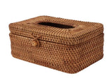 Rectangular Rattan Tissue Box Cover Rattan Woven Tissue Box Holder for Bathroom Organizer Countertop V1294-YM0706-3117230158211