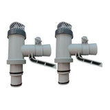 2Pcs Replacement Plunger Valve with Brackets for Above Ground Pool Essential Pool Main y5243 V1369-AZ3-W-11393