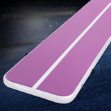 Everfit 4M Air Track Gymnastics Tumbling Exercise Cheerleading Mat Inflatable Purple ATM-4-1-01M-PU