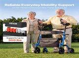 Rollator Walker with Seat for Seniors, Foldable Rolling Walker, Lightweight Aluminum Mobility V952-ZLZXQLSLHJQ13HJYW001V0