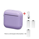 Mini Bluetooth Thermal Printer for Study, Journaling, and Labeling Inkless Wireless Printing with V1341-ZY-W8KTTKD7-WHITE