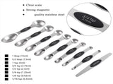 16Pc Magnetic Stainless Steel Measuring Cups & Spoons Set, 7 Heavy Duty Cups,8 Double Sided Spoons V1189-LWWAL-20260325-00627
