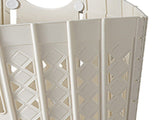Laundry Basket Multifunction Plastic Foldable Clothes Hamper with Handles for Home Bathroom White V1294-YM0706-3117230214511