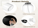 42PCS Spray Bottles, Clear Fine Mist Cleaning Bottles, Empty Refillable Atomizer Containers, V1192-AZ-W-18333