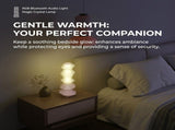 RGB Magic Crystal Speaker Lamp with Bluetooth, Music Sync, and Ambient Lighting for Gaming Desk, V1341-ZY-3B2UUVYM-WHITE