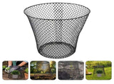 3Pcs Bathroom Waste Basket Black Metal Mesh Trash Can Sturdy Multifunctional Storage Bin V1369-AZ3-W-23439