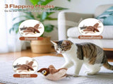 New Flying Bird Cat Toy, Rechargeable Toy with Simulated Chirping, Interactive Catnip Toys for V1192-AZ-W-17697
