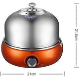 9-Egg Stainless Steel Electric Cooker, Auto Shut-Off, Green V1263-JX-4953