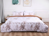 Bianco Marble Copper Luxe Quilt / Doona / Duvet Cover set V745-AQ08098S3
