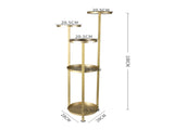 Levede Plant Stand Outdoor Indoor Flower Gold Medium UM1189-M-GD_NZ
