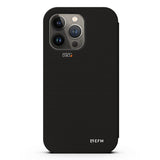 EFM Miami Leather Wallet Case Armour with D3O For iPhone 13 Pro Max - Smoke Black V578-EFCMIAE193SMB