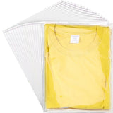 50Pcs Clear Resealable Cellophane Plastic Bags for Packaging Shirts, Clothing and Products, Large V1192-AZ-W-17347