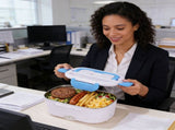 Electric Heated Lunch Box for Car and Work, 40W Portable Food Warmer with Plastic Inner Container, V1366-AZ2-W-21217