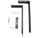 Fence Post Repair Kit Heavy Duty Steel Stakes Anchor Ground Spike for Inclined Broken Wooden Fences V1294-YM0901-3111250030911