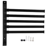 Towel Rack Aluminum Alloy Towel Shelf with 5 Bars Rotatable and Durable for Bathroom and Kitchen V1294-YM0714-3112210089511