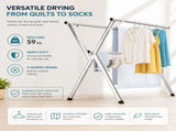 CARLA HOME Clothes Drying Rack Folding Indoor Outdoor, Grey, Kitchen V178-36531