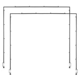 Over The Table Rod Stand with Clamps, 13"-42" Tall & 28"-98" Length Adjustable, 2 Packs Table Arch V952-ZSGJ2JHSBDTTEYQ85001V0