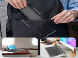 Black foldable wireless keyboard, Broadcom Microchip, US layout keyboard, iOS compatible keyboard, V1347-888-BLA-22349
