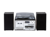 Audio Home Entertainment System Turntable, CDs, Vinyl, Wireless Streaming & More V196-CD114BL