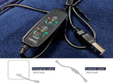 USB Electric Heated Car Blanket Foldable Knee Warmer for Travel Camping V1188-MS-717-025