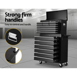 Giantz 16 Drawer Tool Box Cabinet Chest Trolley Toolbox Garage Storage Box TB-16DR-106-BK