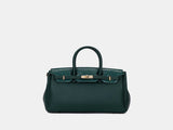 Chrisbella Elodie Leather Satchel-Khaki V999-GD012503069-KHAKI