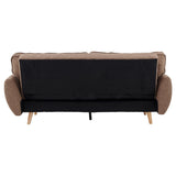 Sarantino 3 Seater Modular Linen Fabric Sofa Bed Couch Futon - Brown SOFA-M1910-LNN-BRN